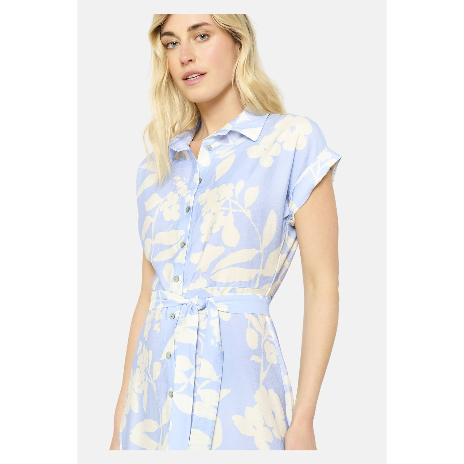 LOLALIZA blousejurk lichtblauw
