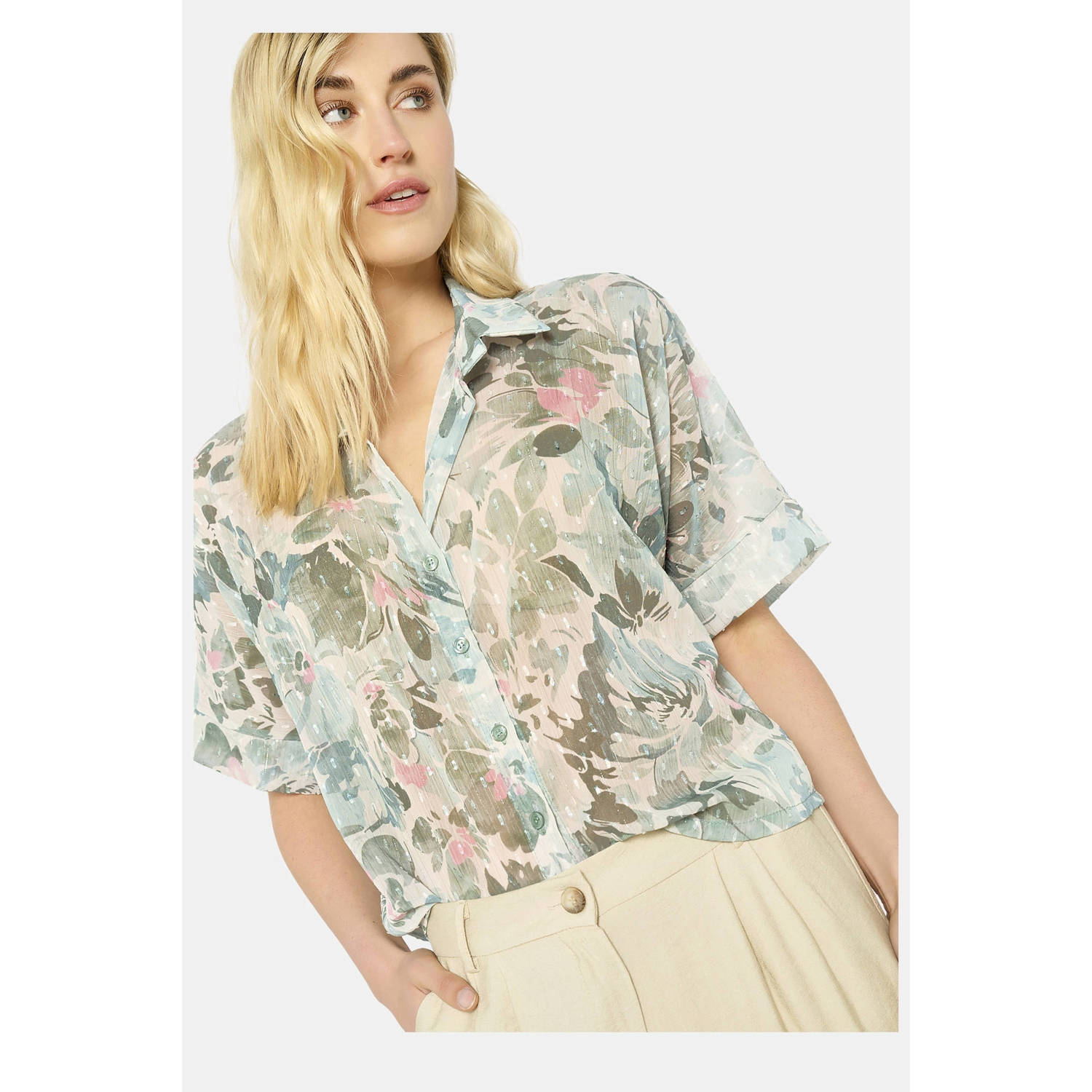LOLALIZA blouse turquoise