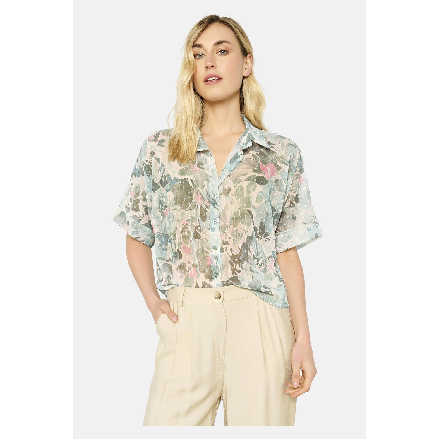 LOLALIZA blouse turquoise
