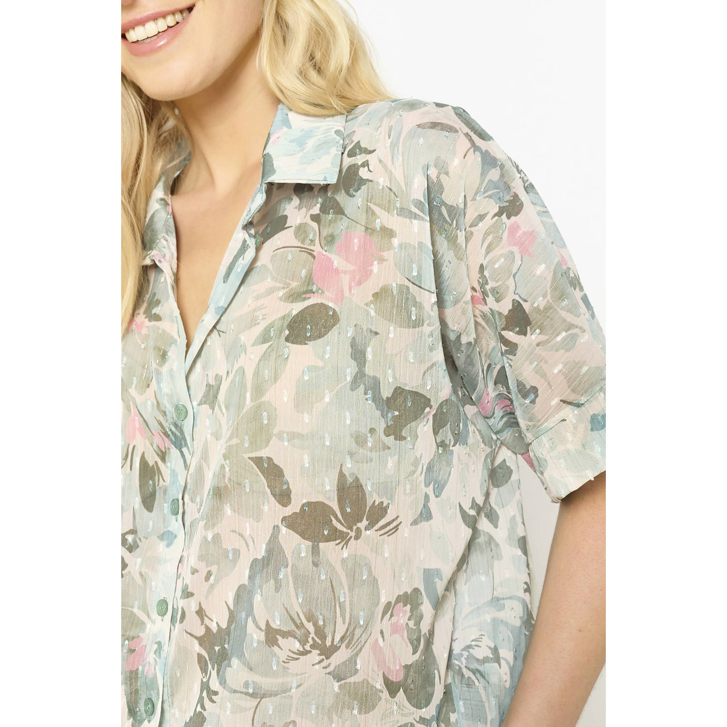 LOLALIZA blouse turquoise