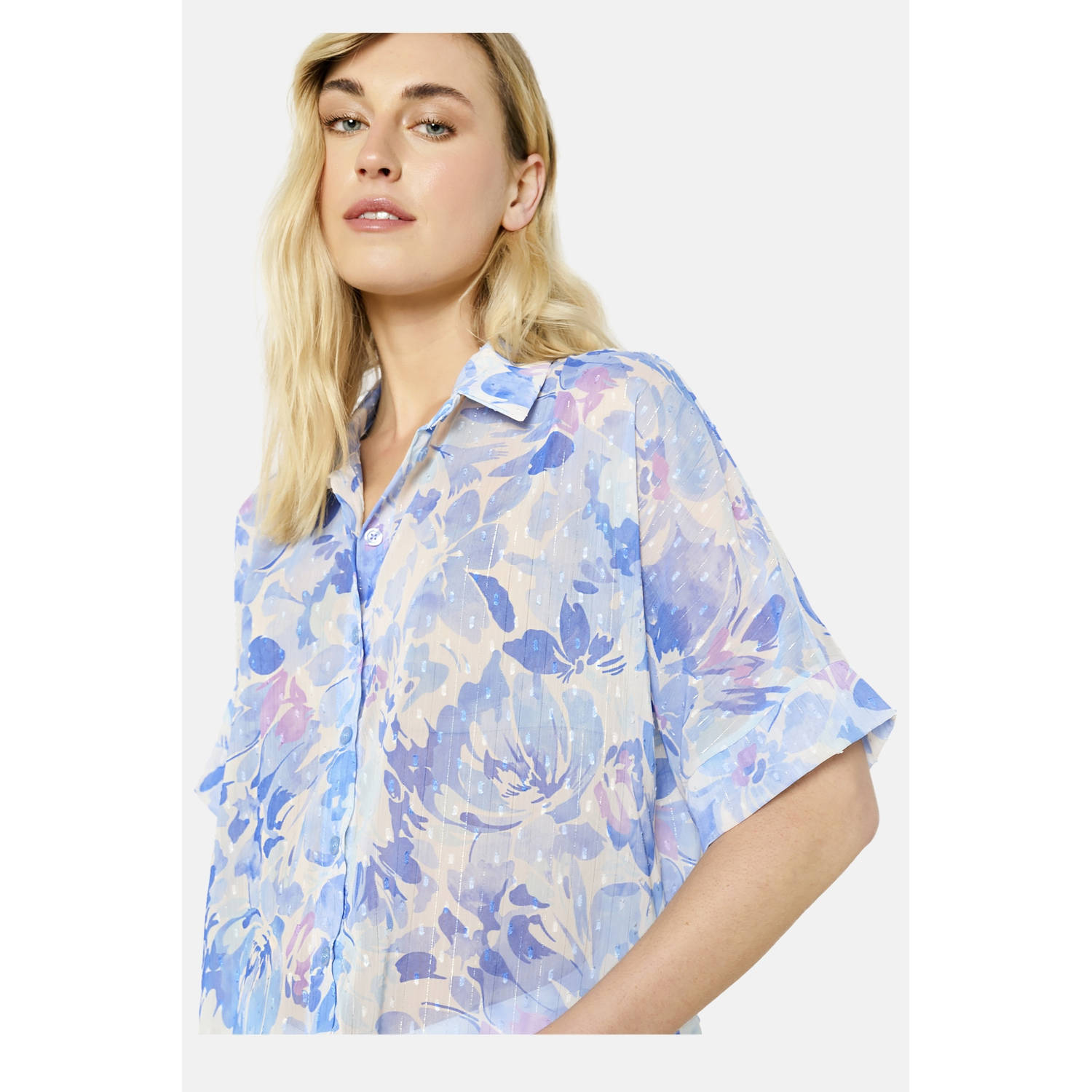 LOLALIZA blouse lichtblauw