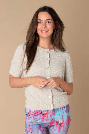 gebreid vest ecru