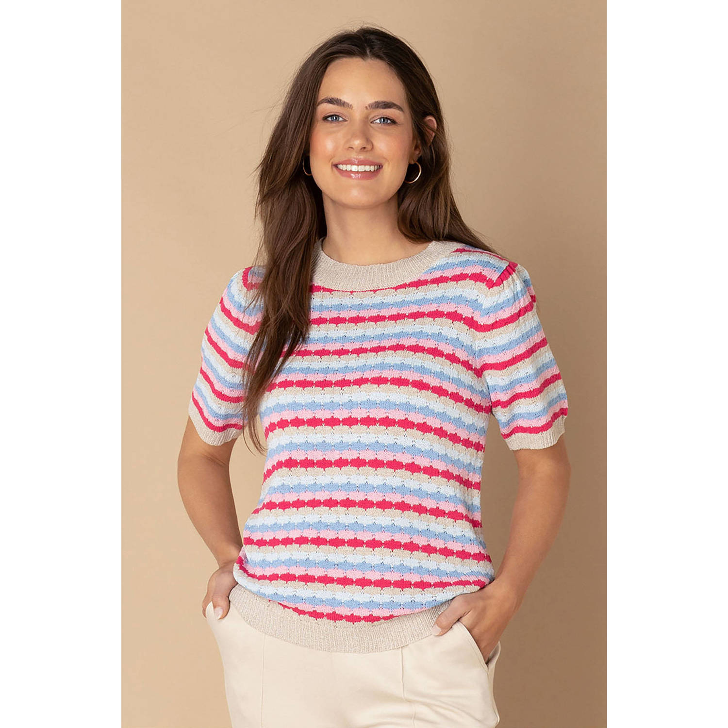 Ivy Beau top roze