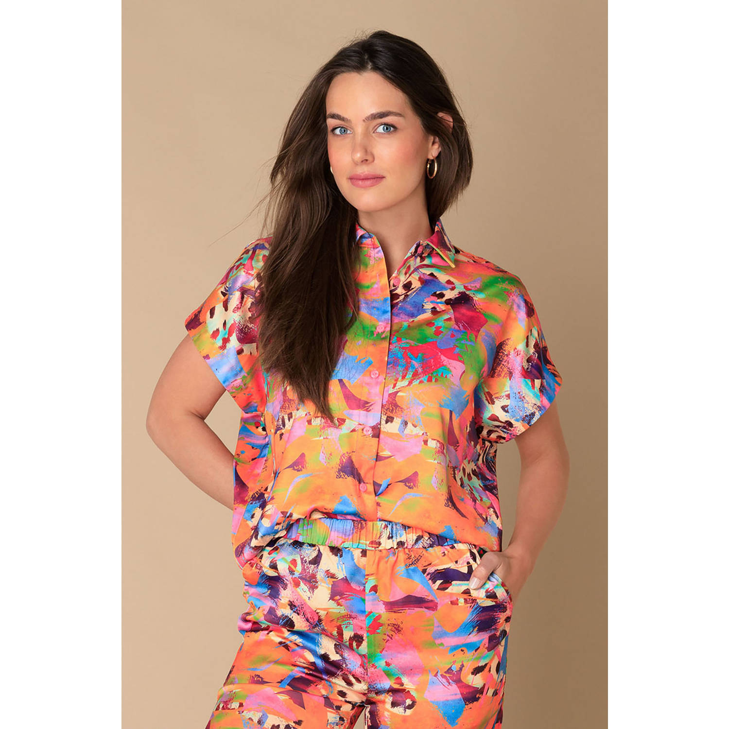 Ivy Beau blouse oranje