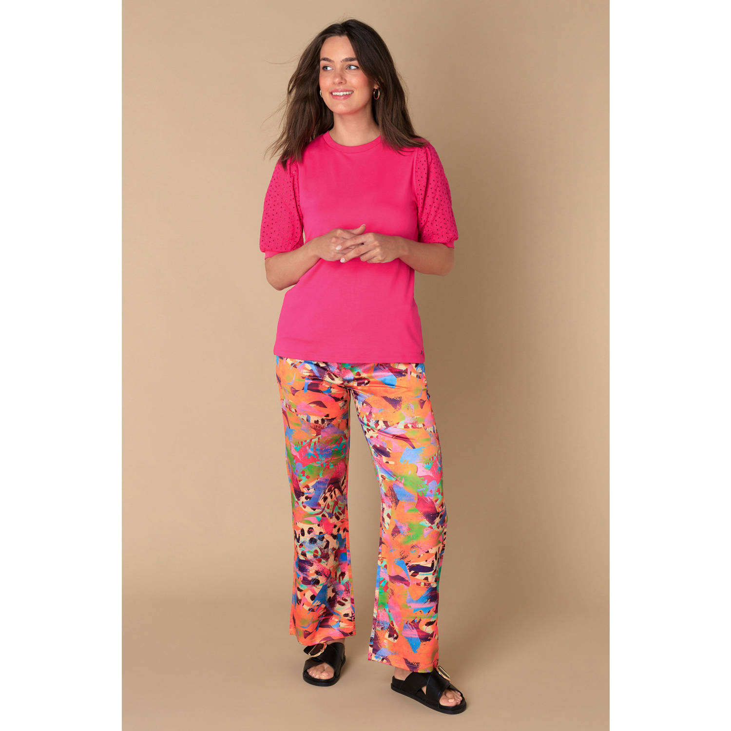 Ivy Beau top roze broderie
