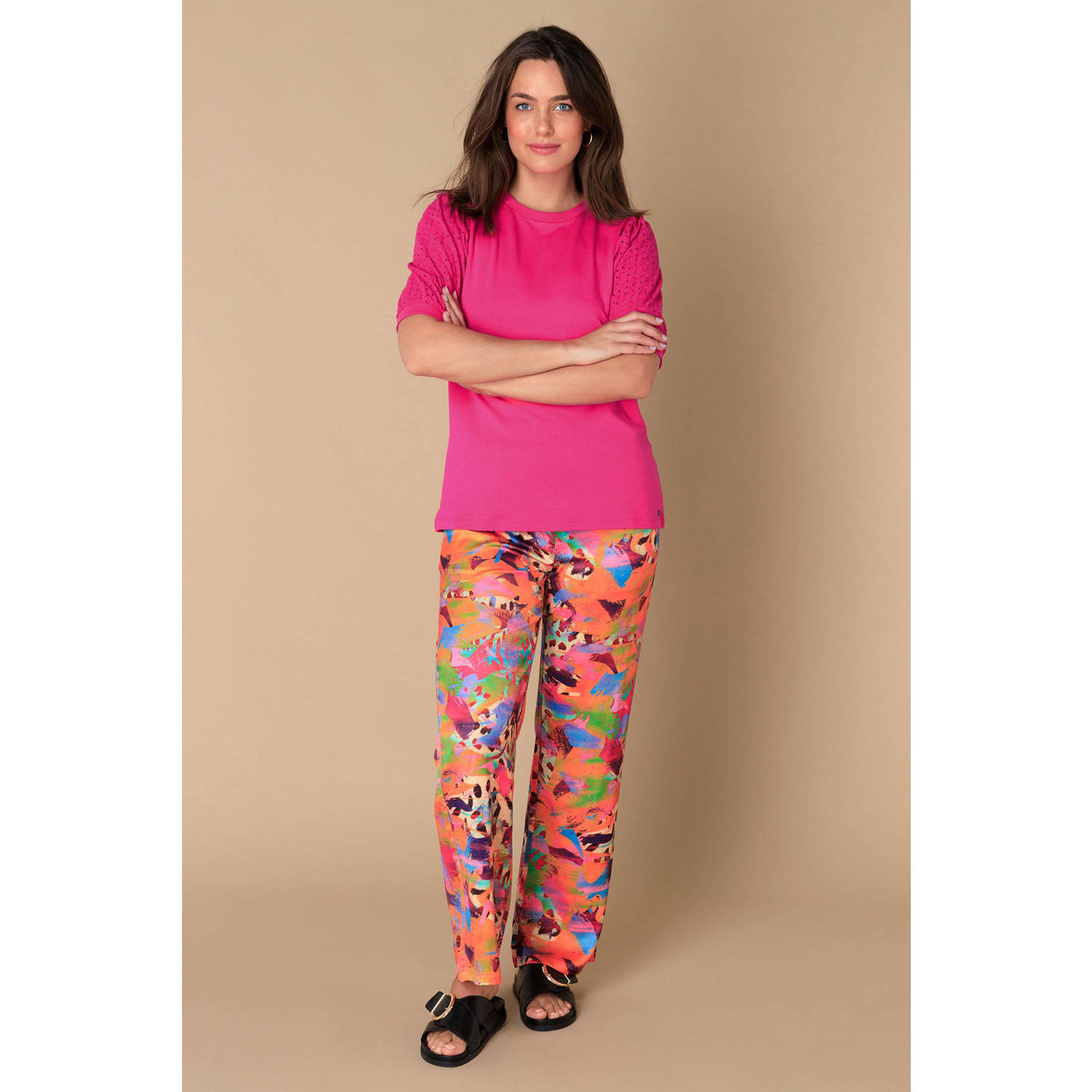 Ivy Beau top roze broderie