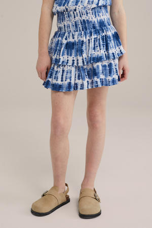 strokenrok blauw/wit