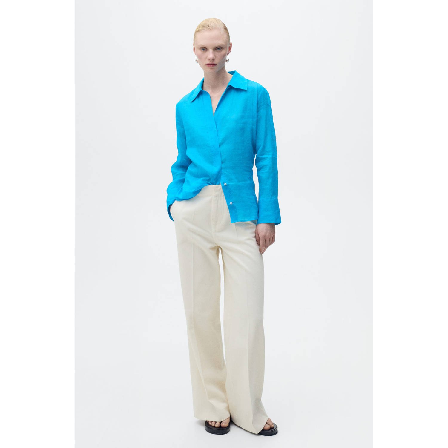 Mango blouse blauw