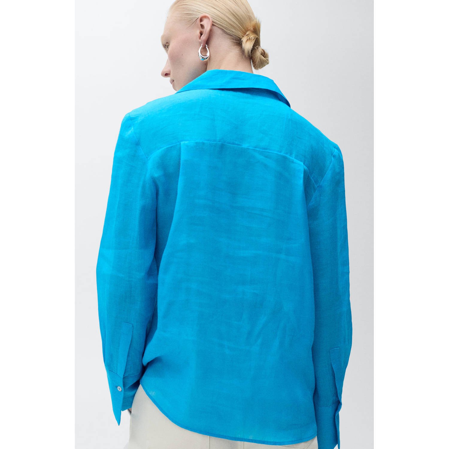 Mango blouse blauw