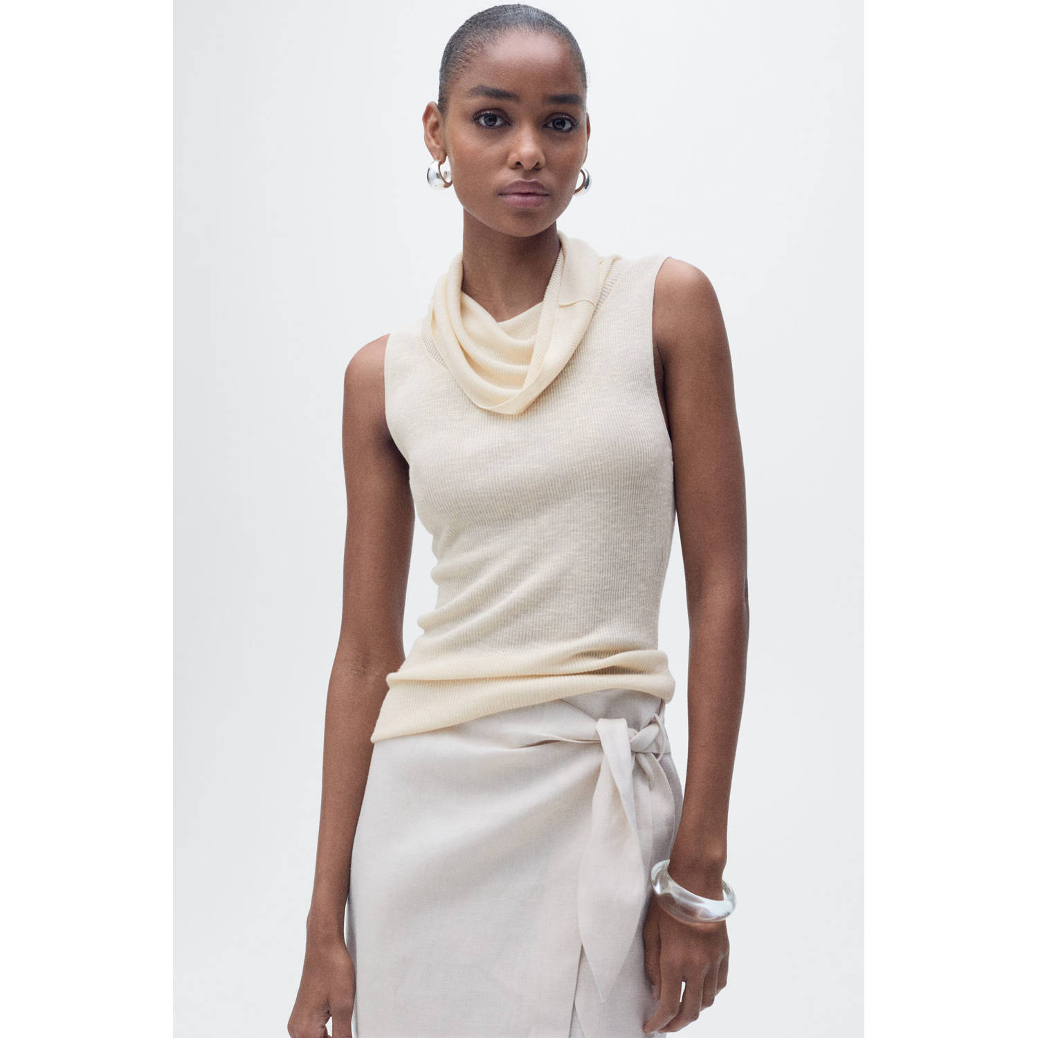 Mango top beige