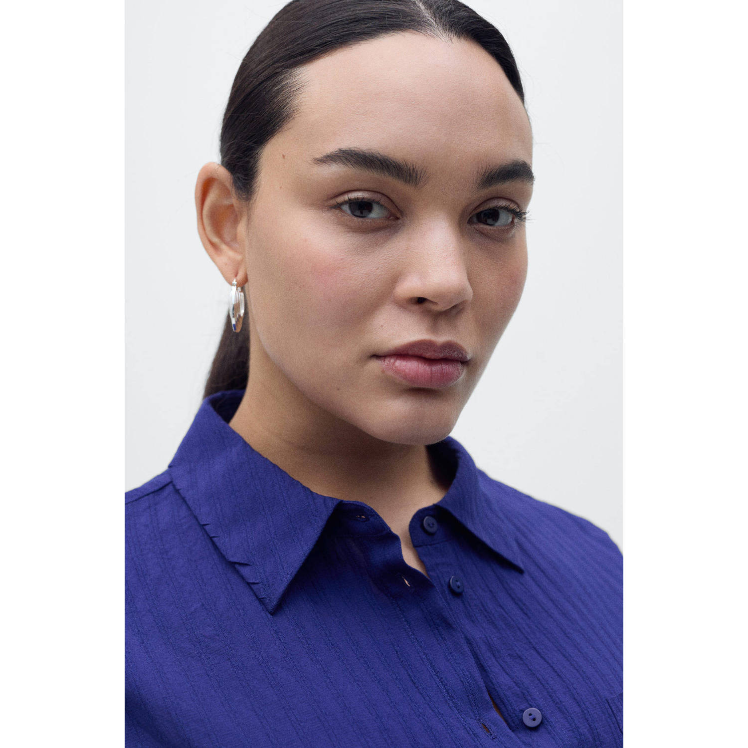 Mango blousejurk donkerblauw