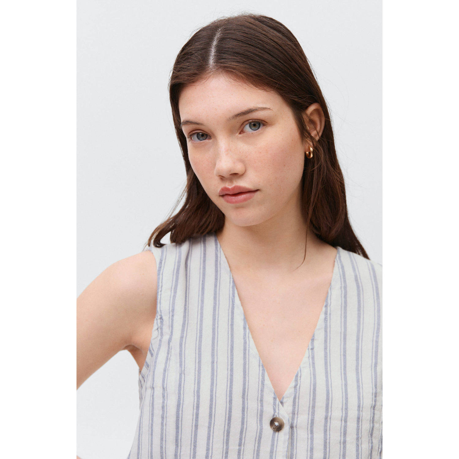MANGO TEEN gilet wit