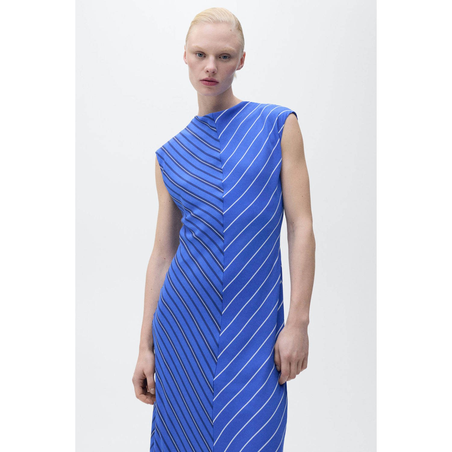 Mango maxi jurk blauw