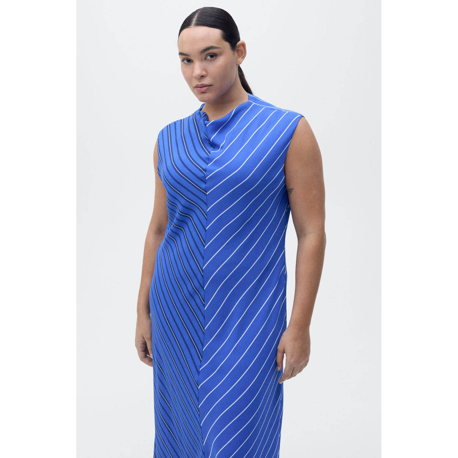 Mango maxi jurk blauw