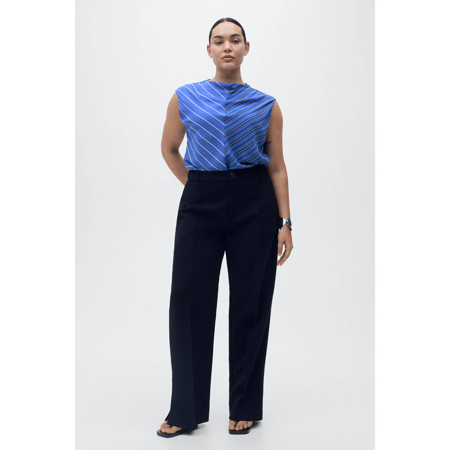Mango top blauw