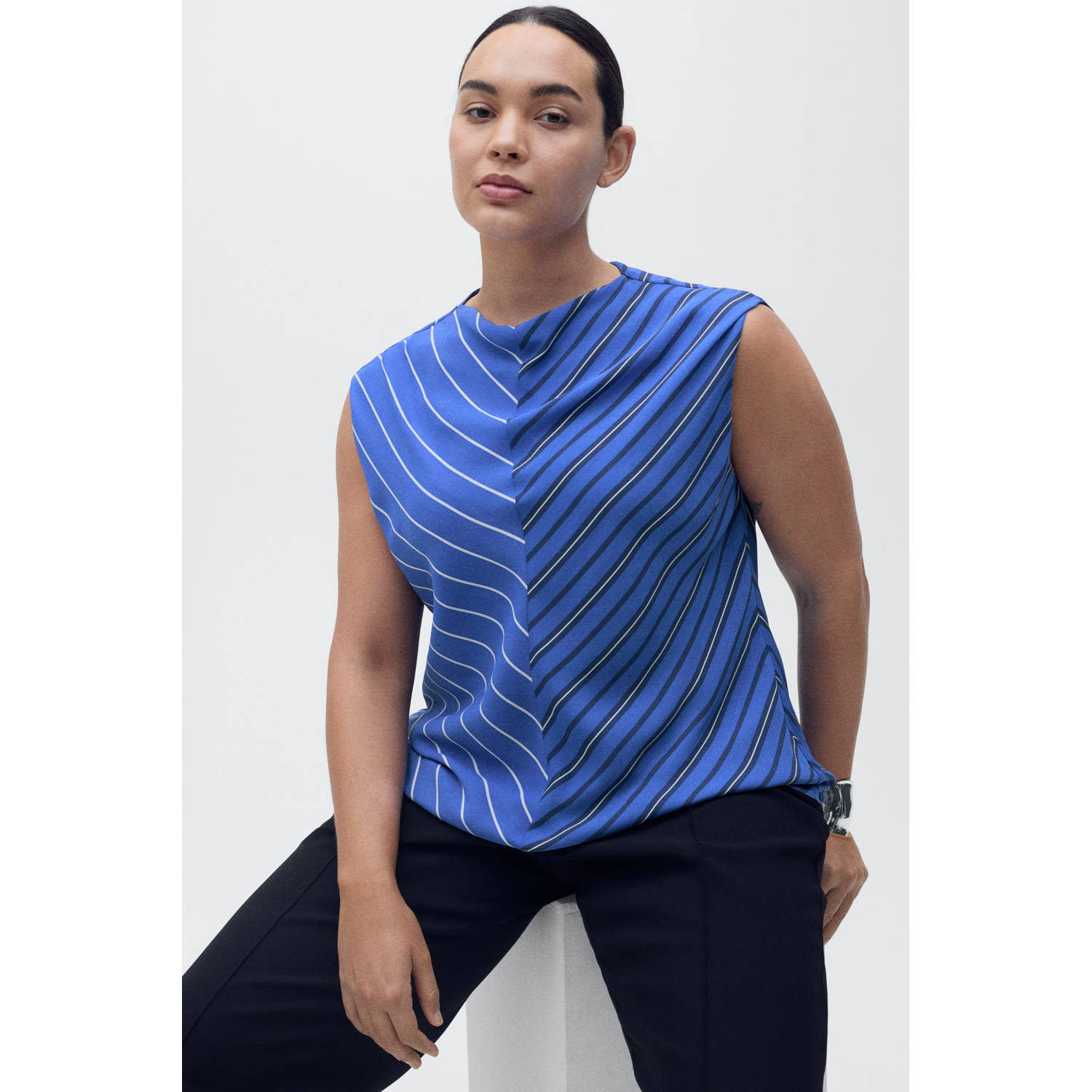 Mango top blauw