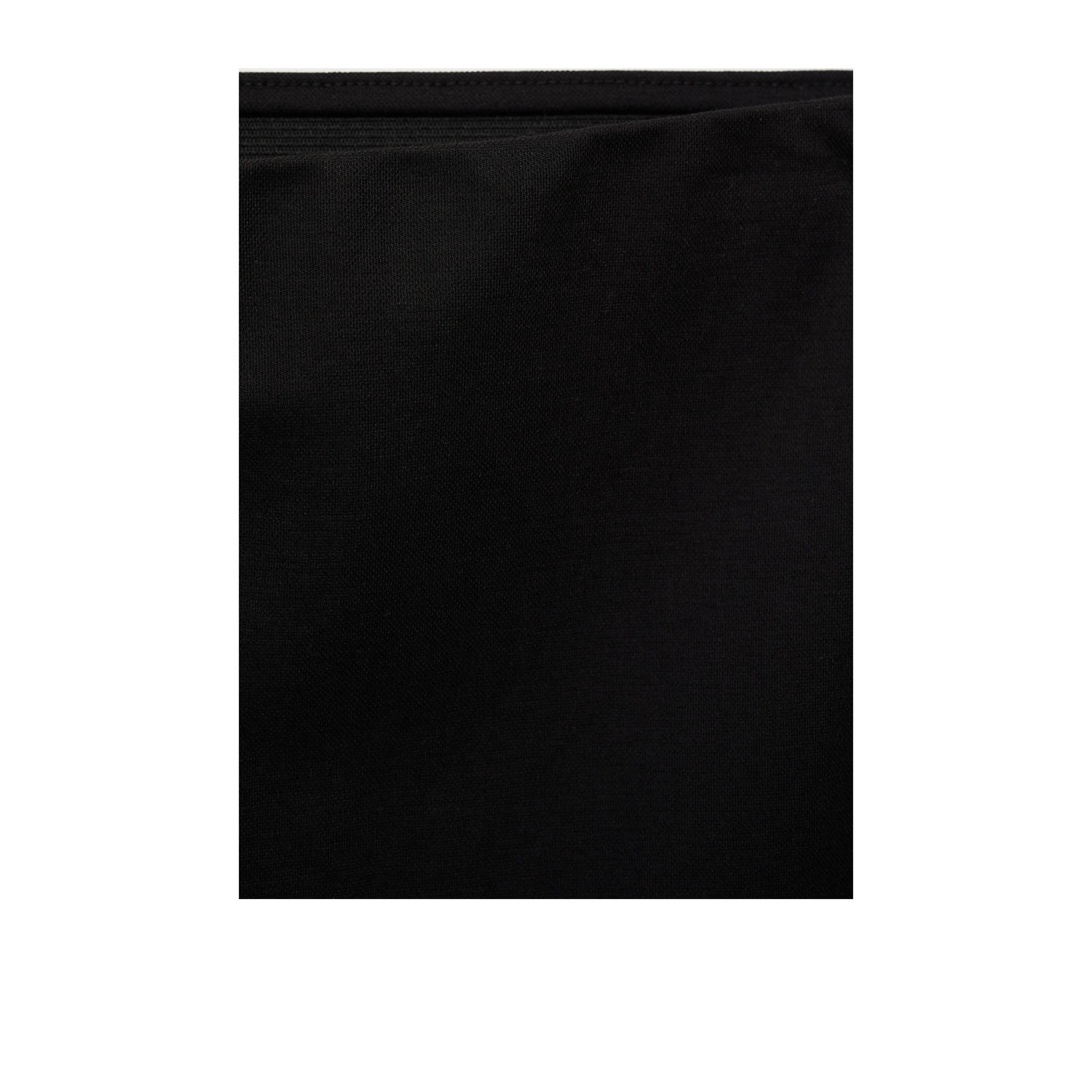 Mango wide leg high waist broek zwart