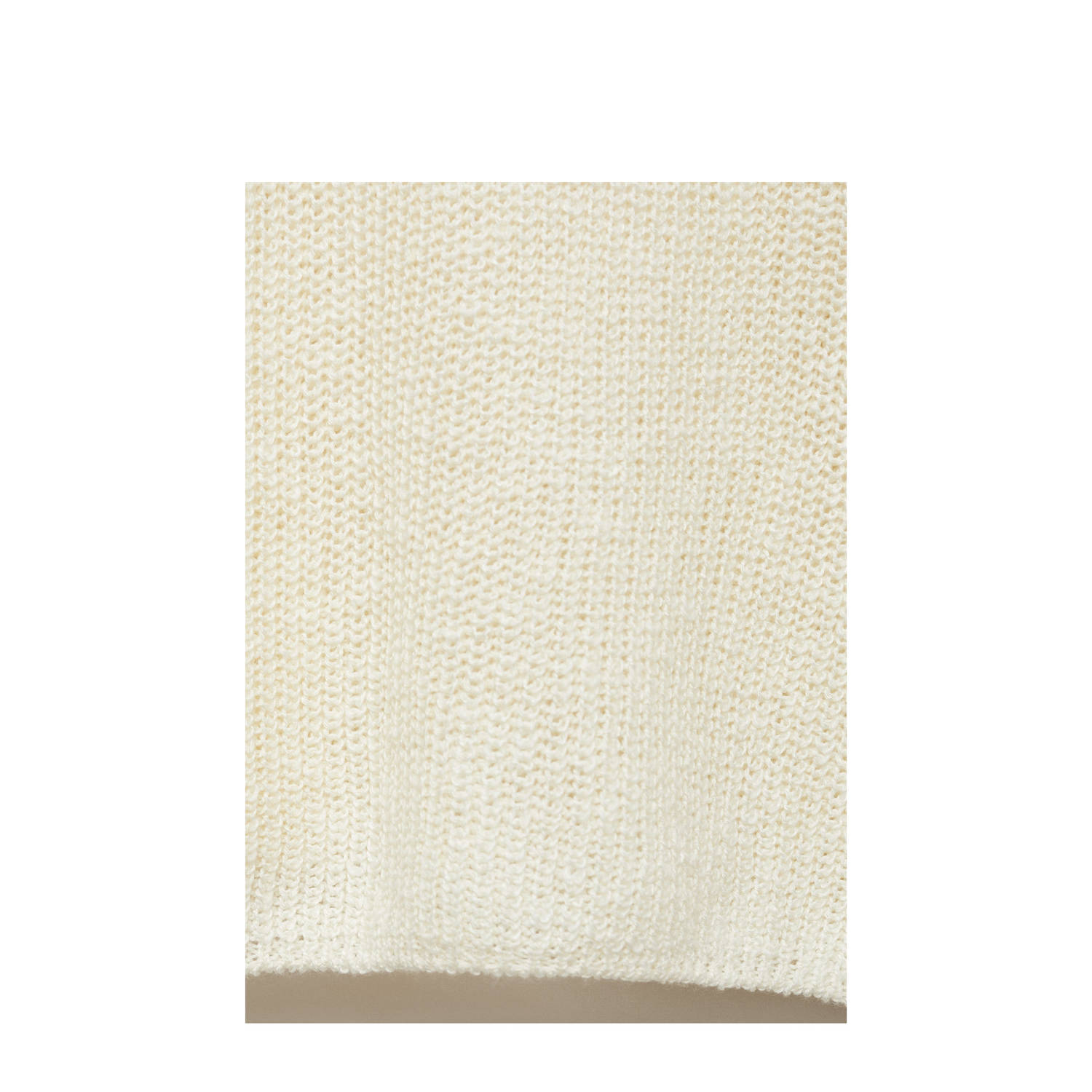 Mango trui beige fijn gebreid