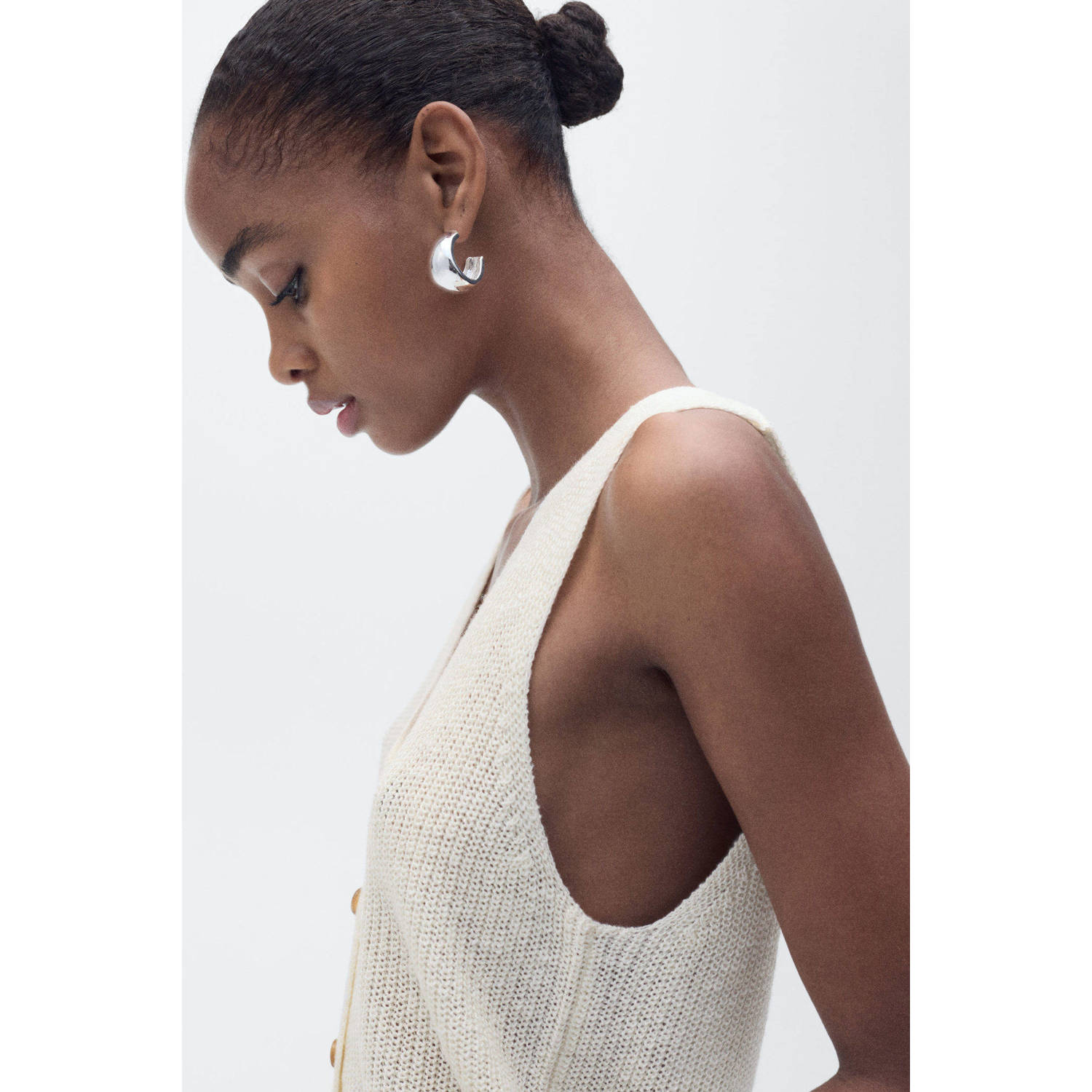 Mango gilet ecru