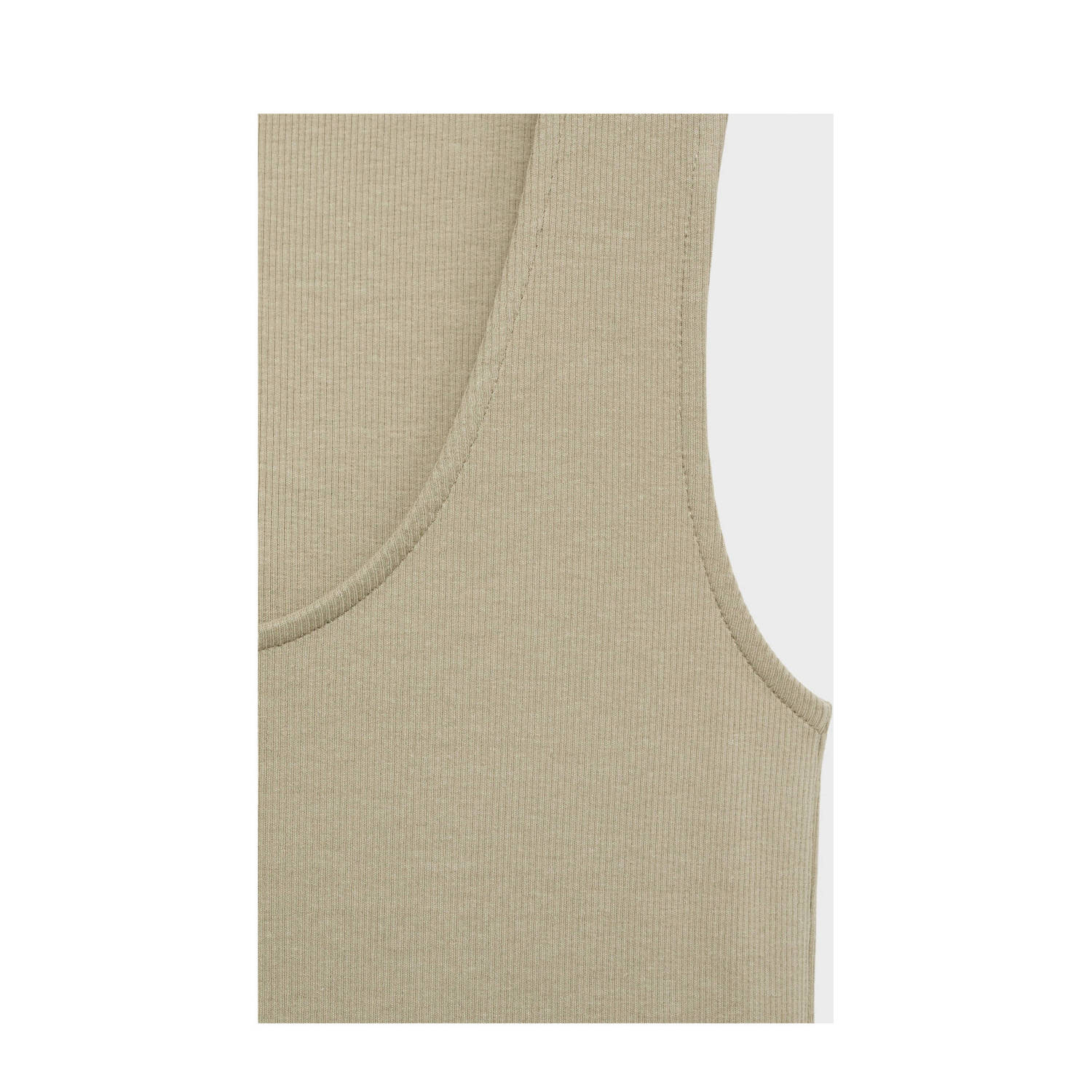 Mango midi jurk lichtkaki