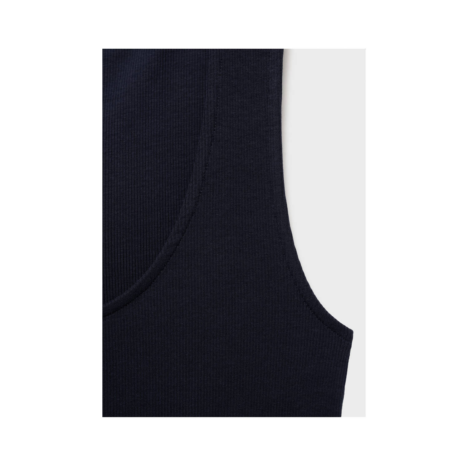 Mango midi jurk marine