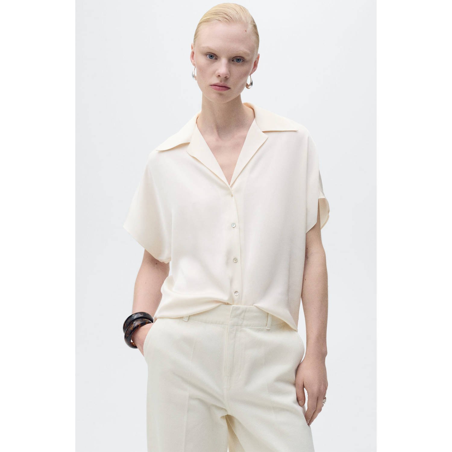 Mango blouse wit