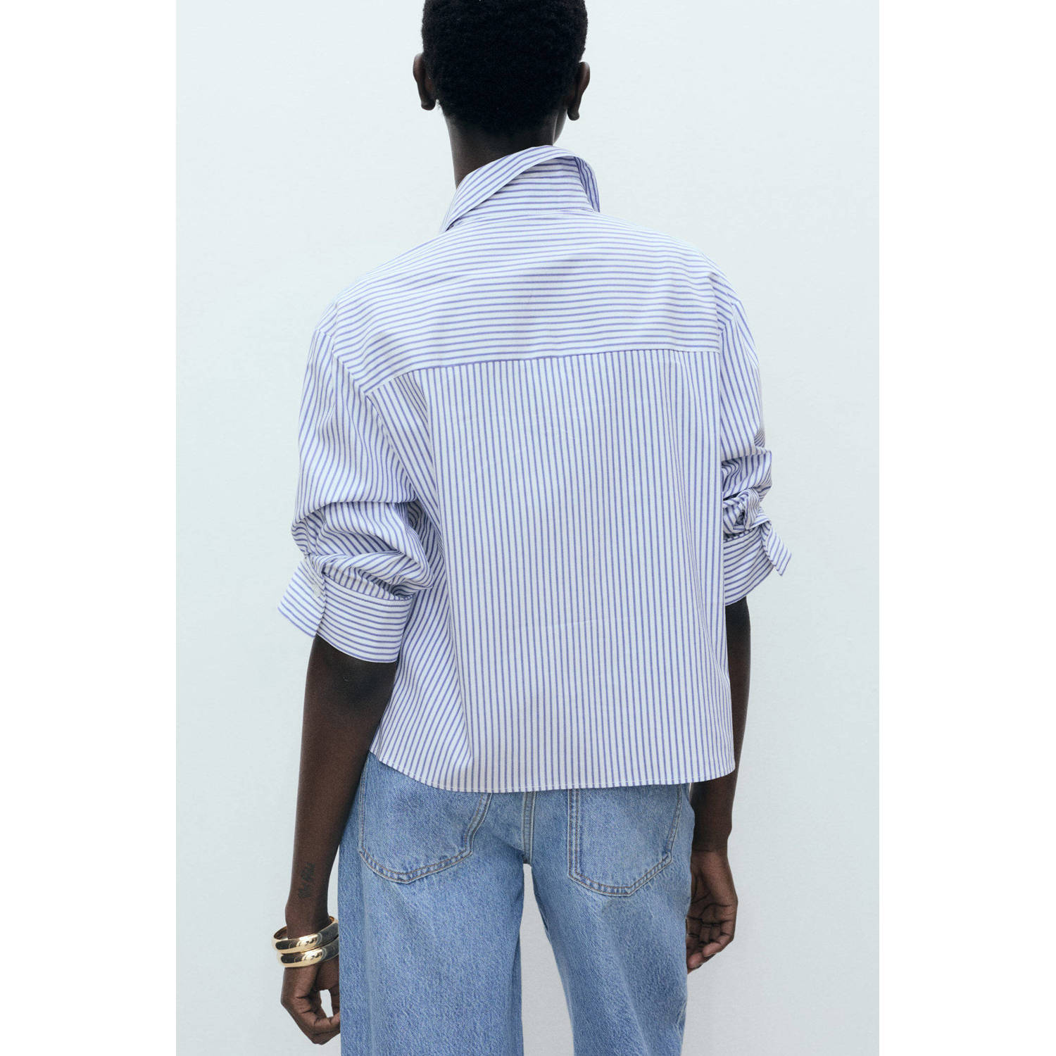 Mango blouse blauw