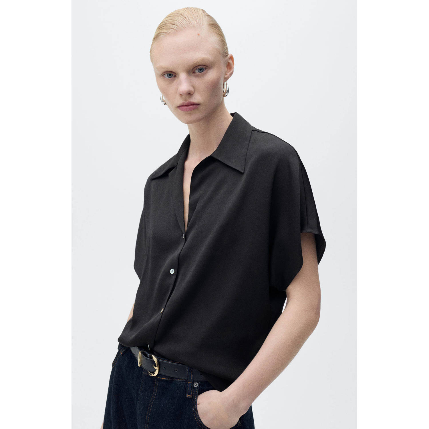 Mango blouse zwart