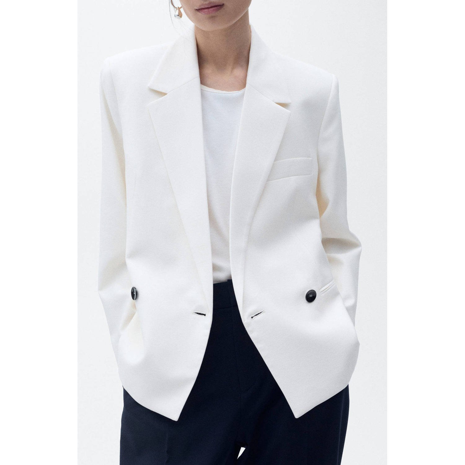 Mango regular blazer wit