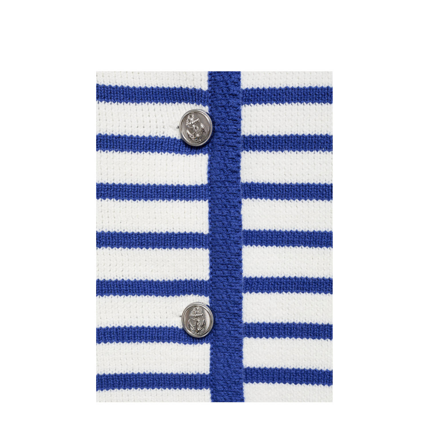 Mango gebreid vest blauw