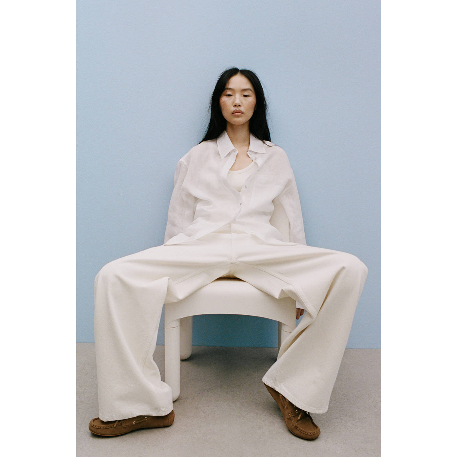 Mango blouse wit