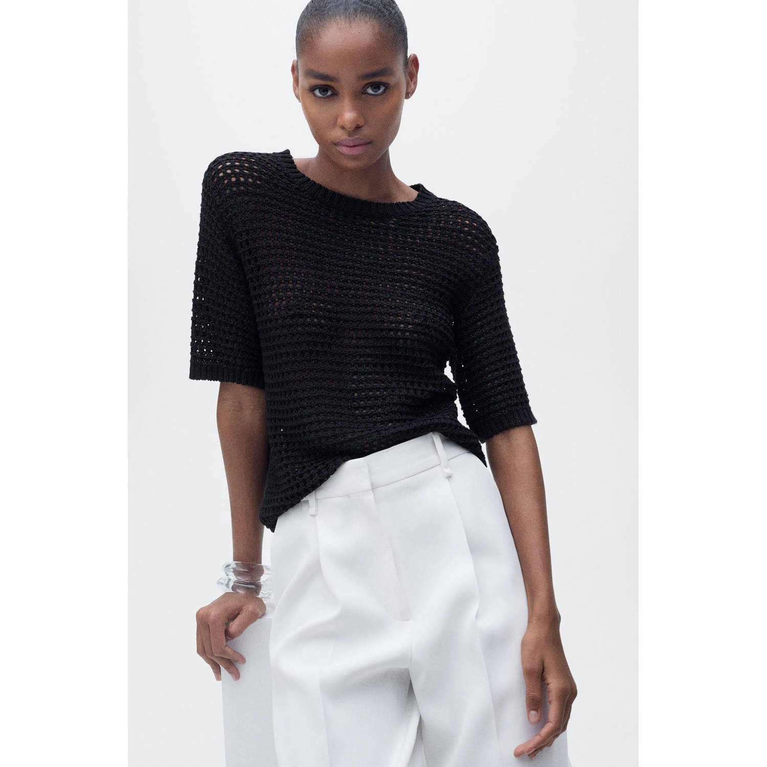 Mango top zwart