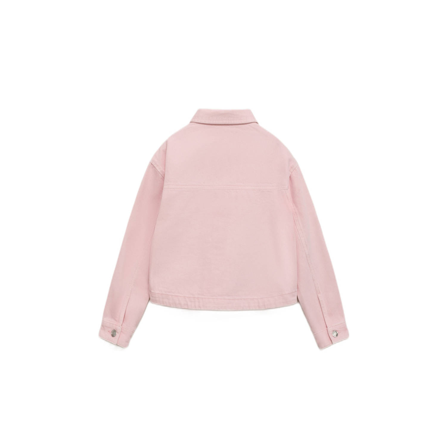 Mango Kids denim spijkerjas lichtroze