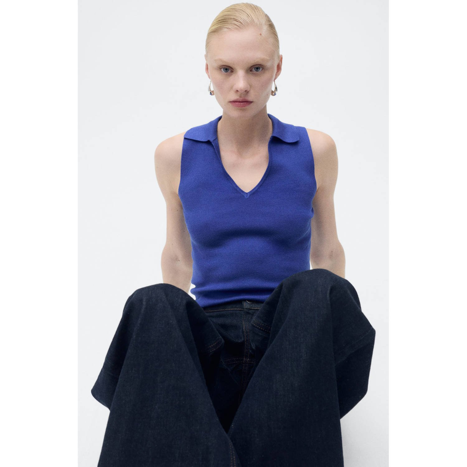 Mango top blauw
