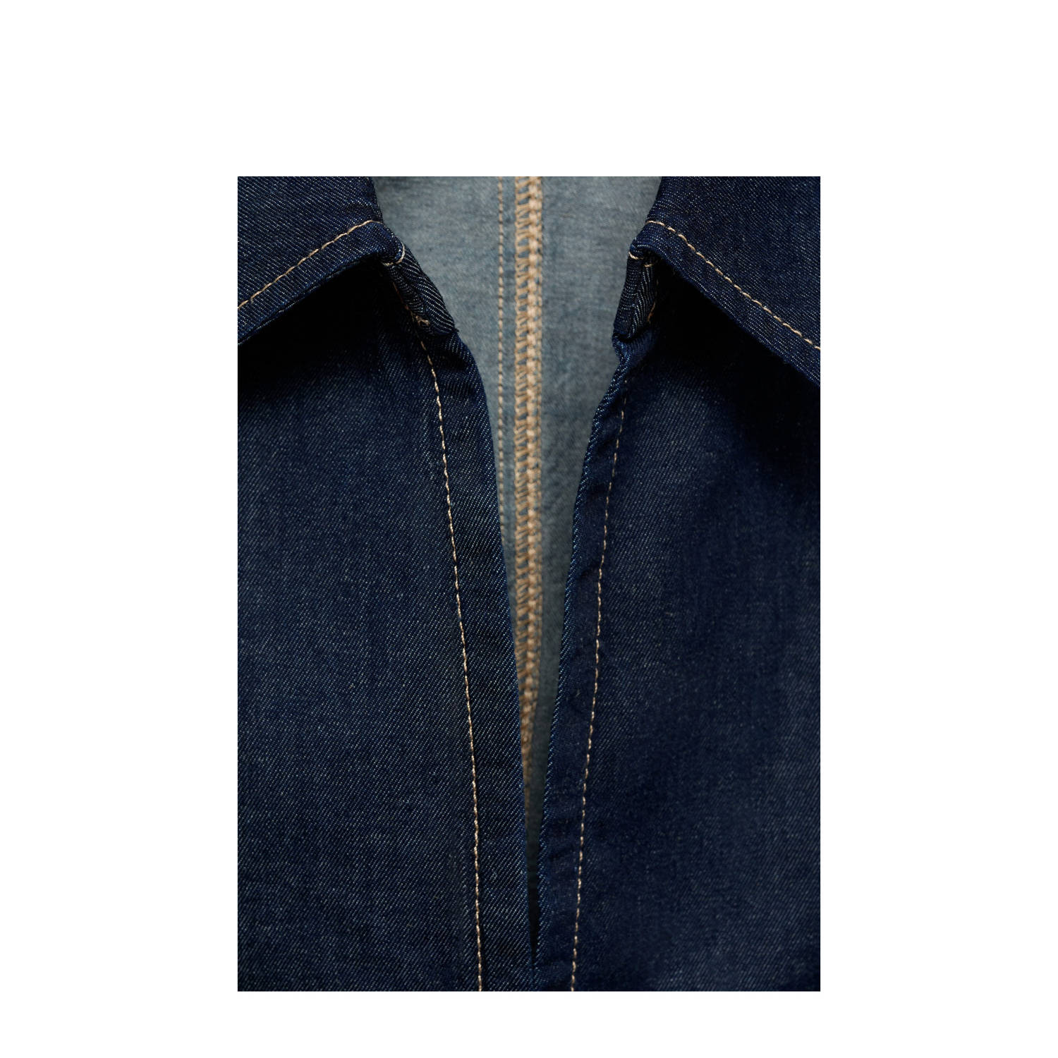 Mango gilet dark blue denim