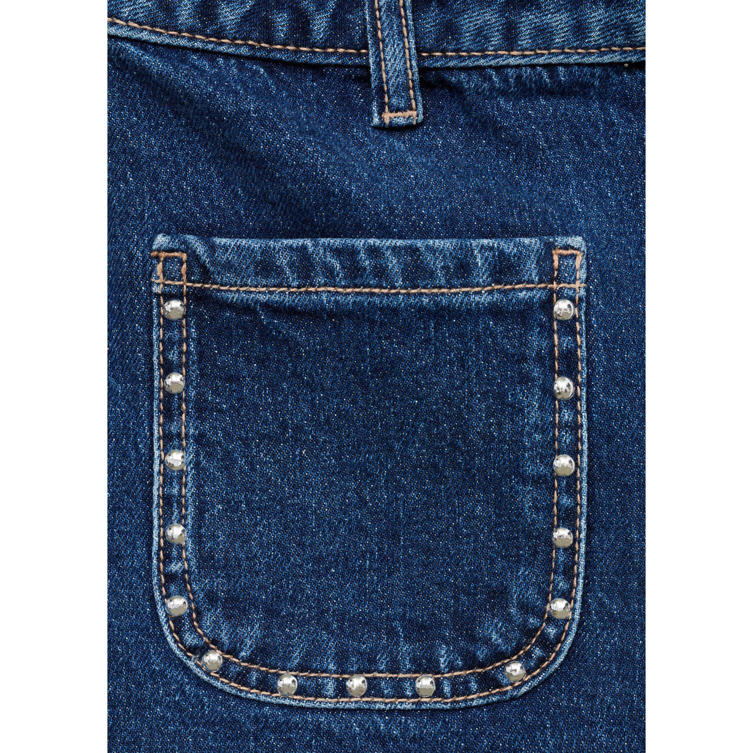 MANGO TEEN denim short dark blue denim