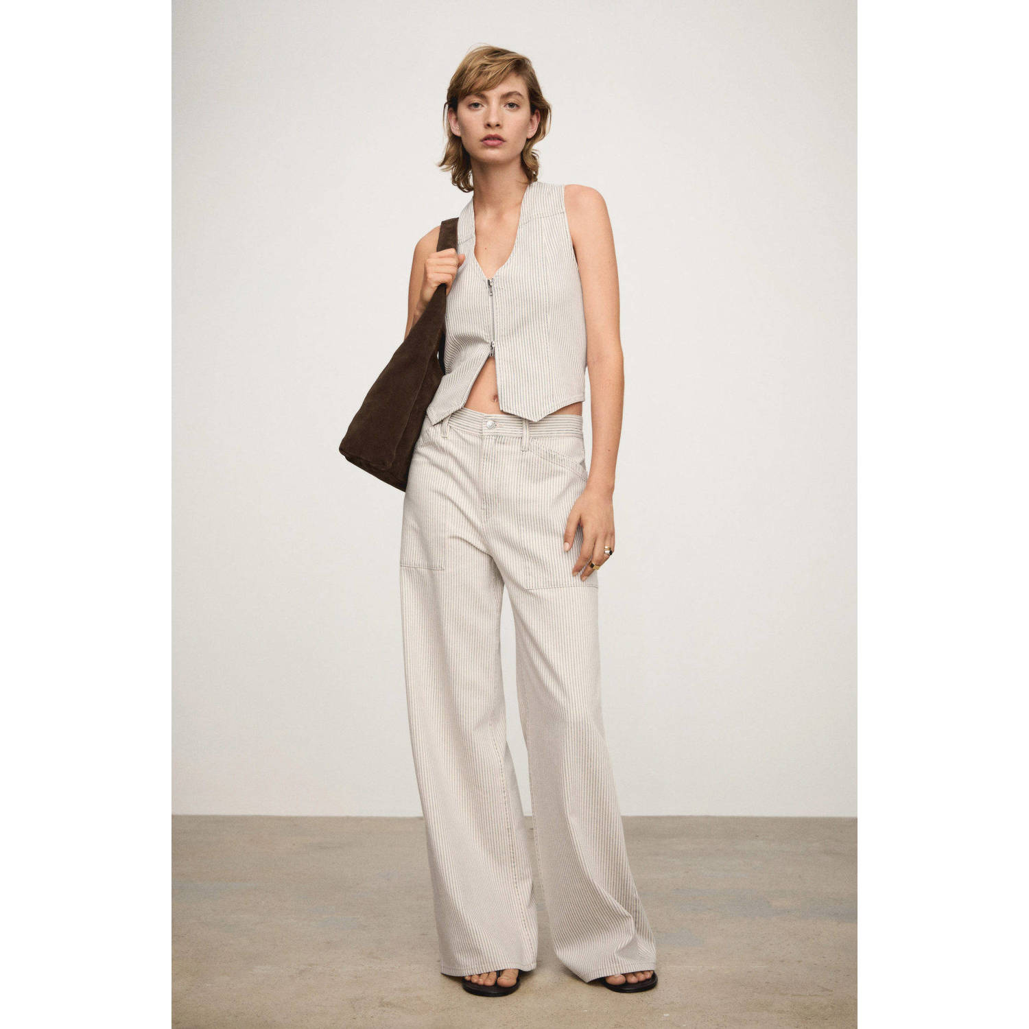 Mango gilet ecru