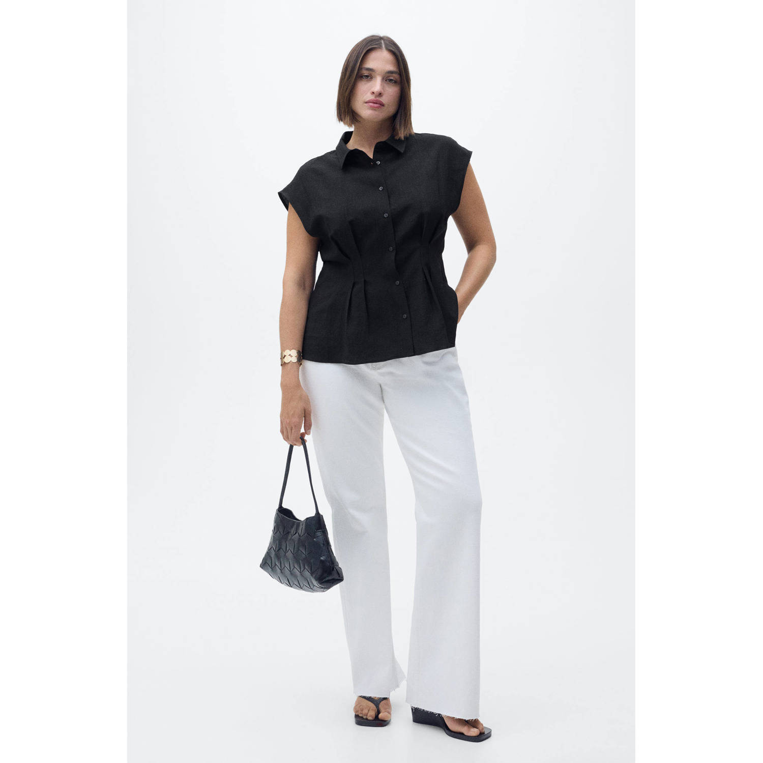 Mango blouse zwart