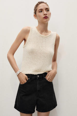 denim straight regular waist denim short black denim