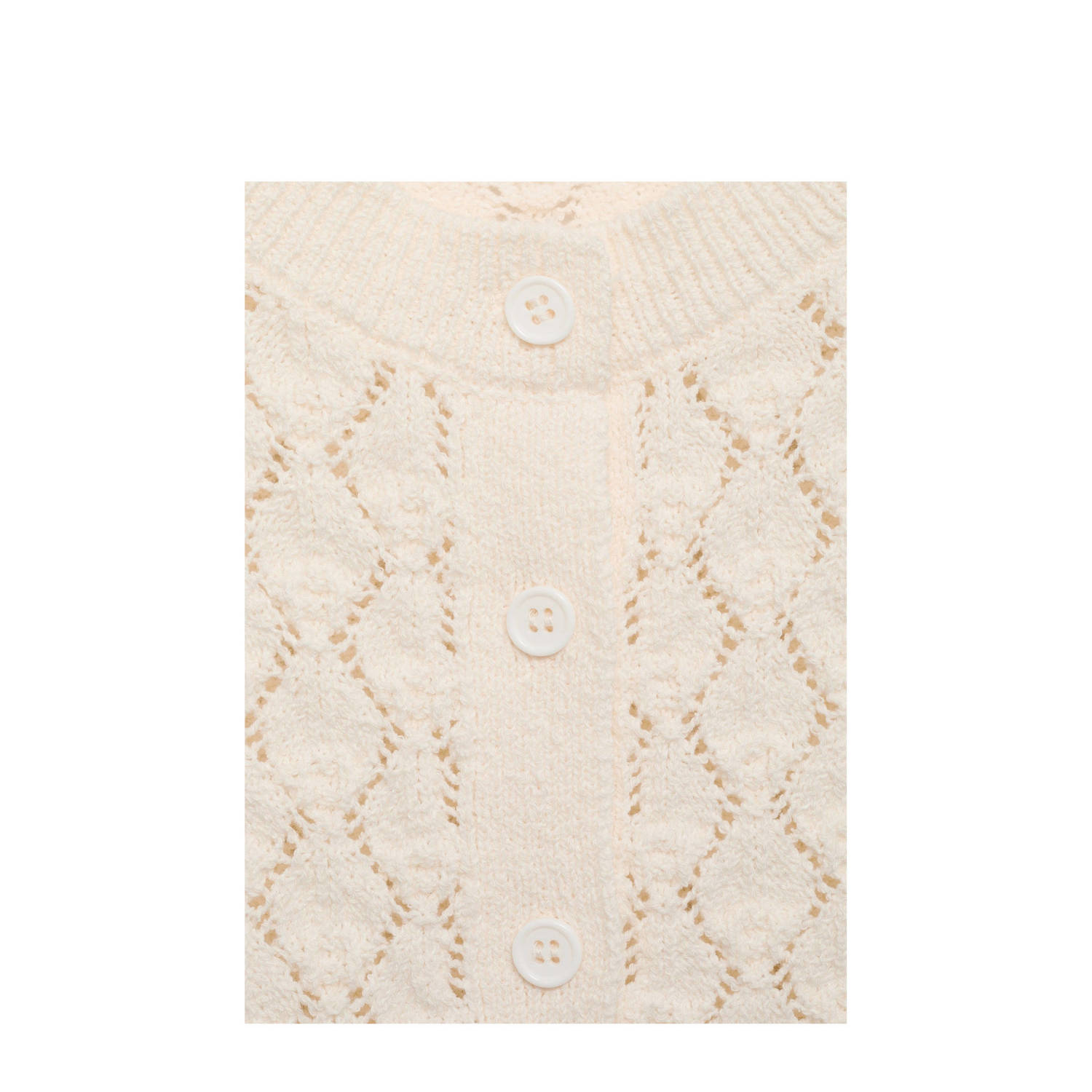 Mango gebreid vest beige