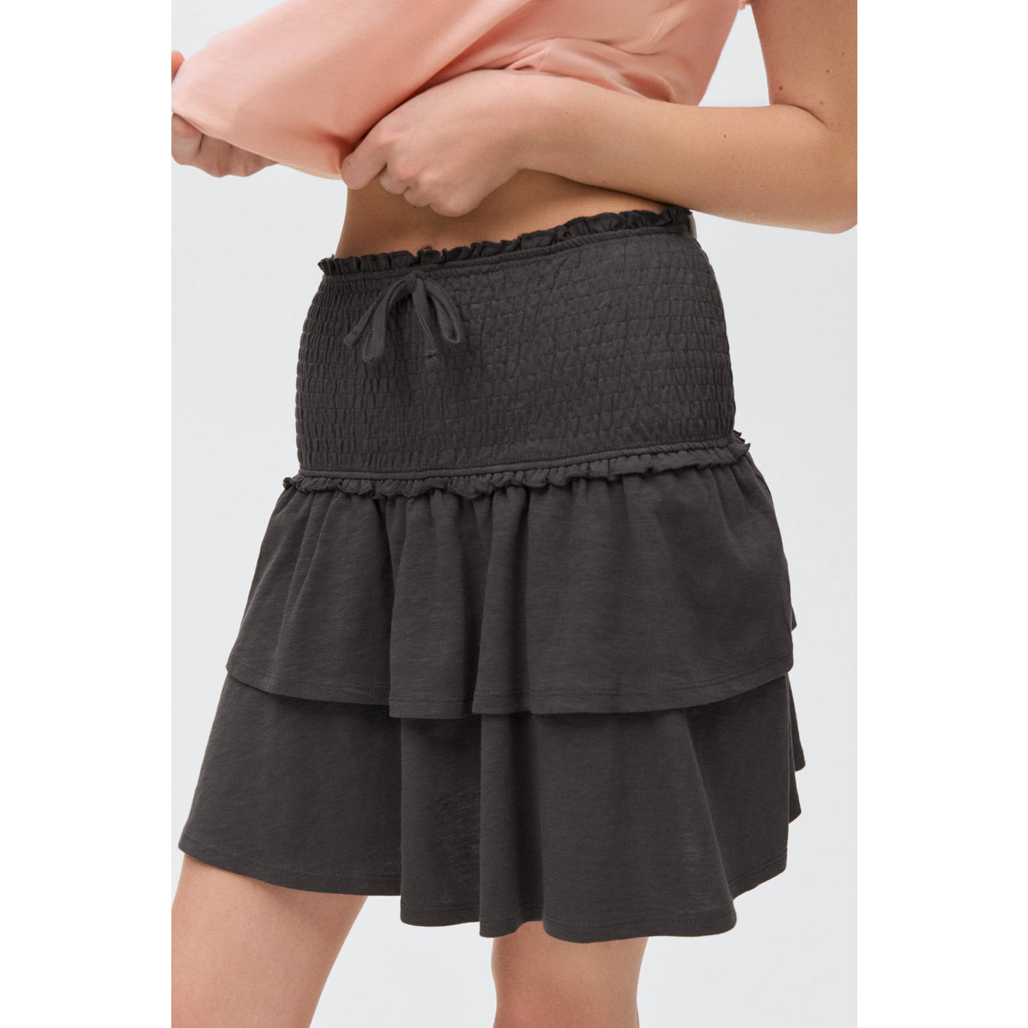 MANGO TEEN strokenrok antraciet
