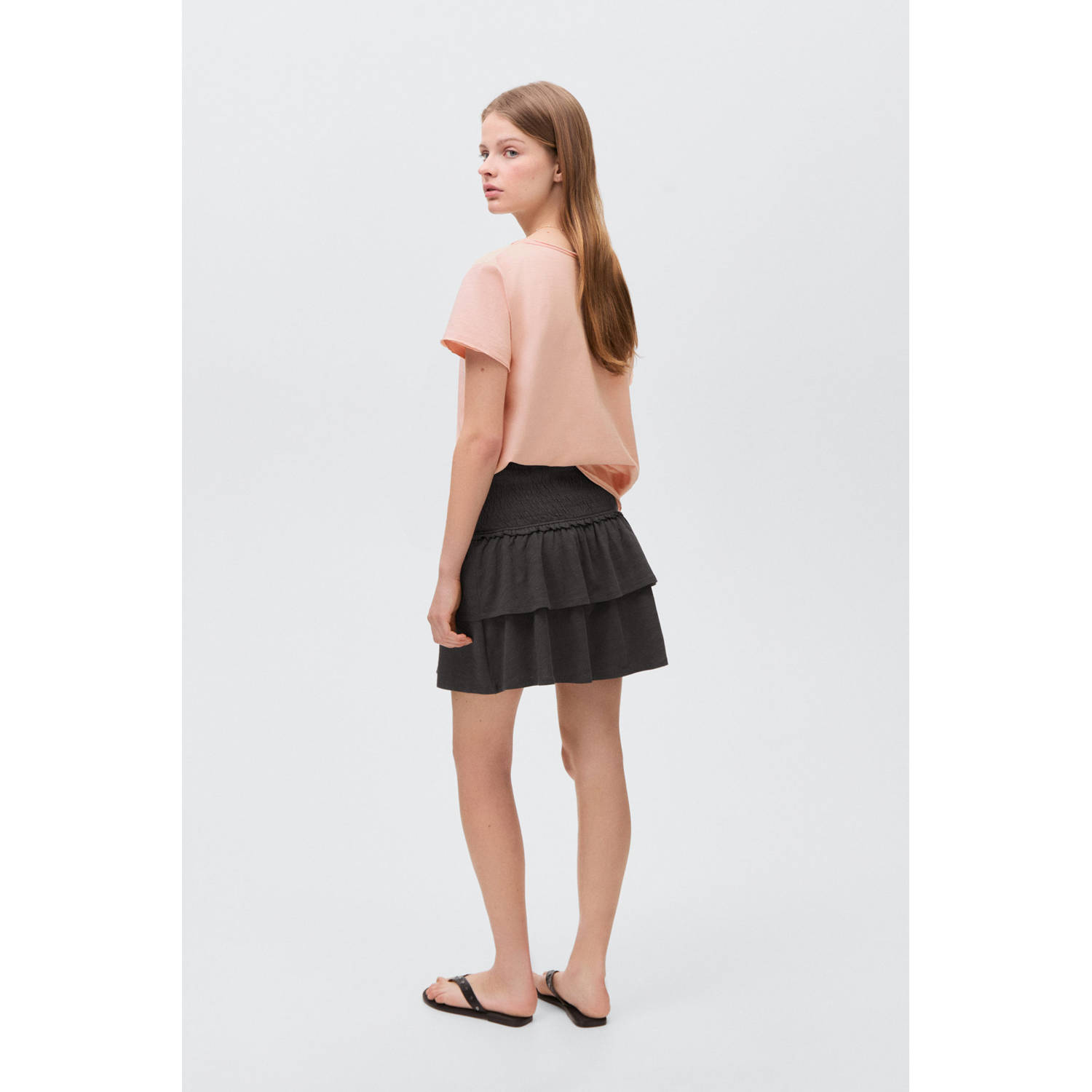 MANGO TEEN strokenrok antraciet