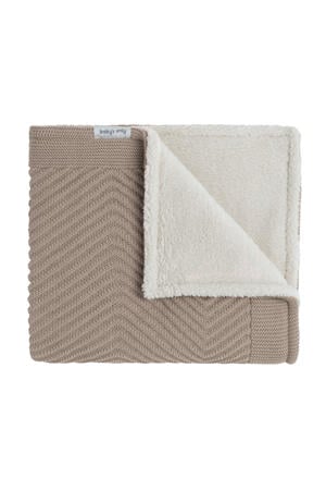 ledikantdeken Grace met teddy beige