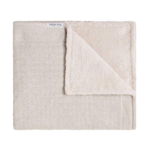 Baby's Only teddy ledikantdeken Mood beige afbeelding