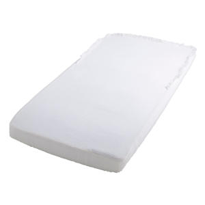 katoenen baby hoeslaken ledikant 60 x 120 cm wit