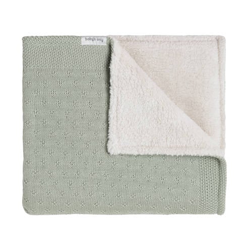Baby's Only teddy ledikantdeken Mood groen/ecru afbeelding