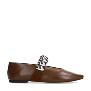   leren loafers bruin