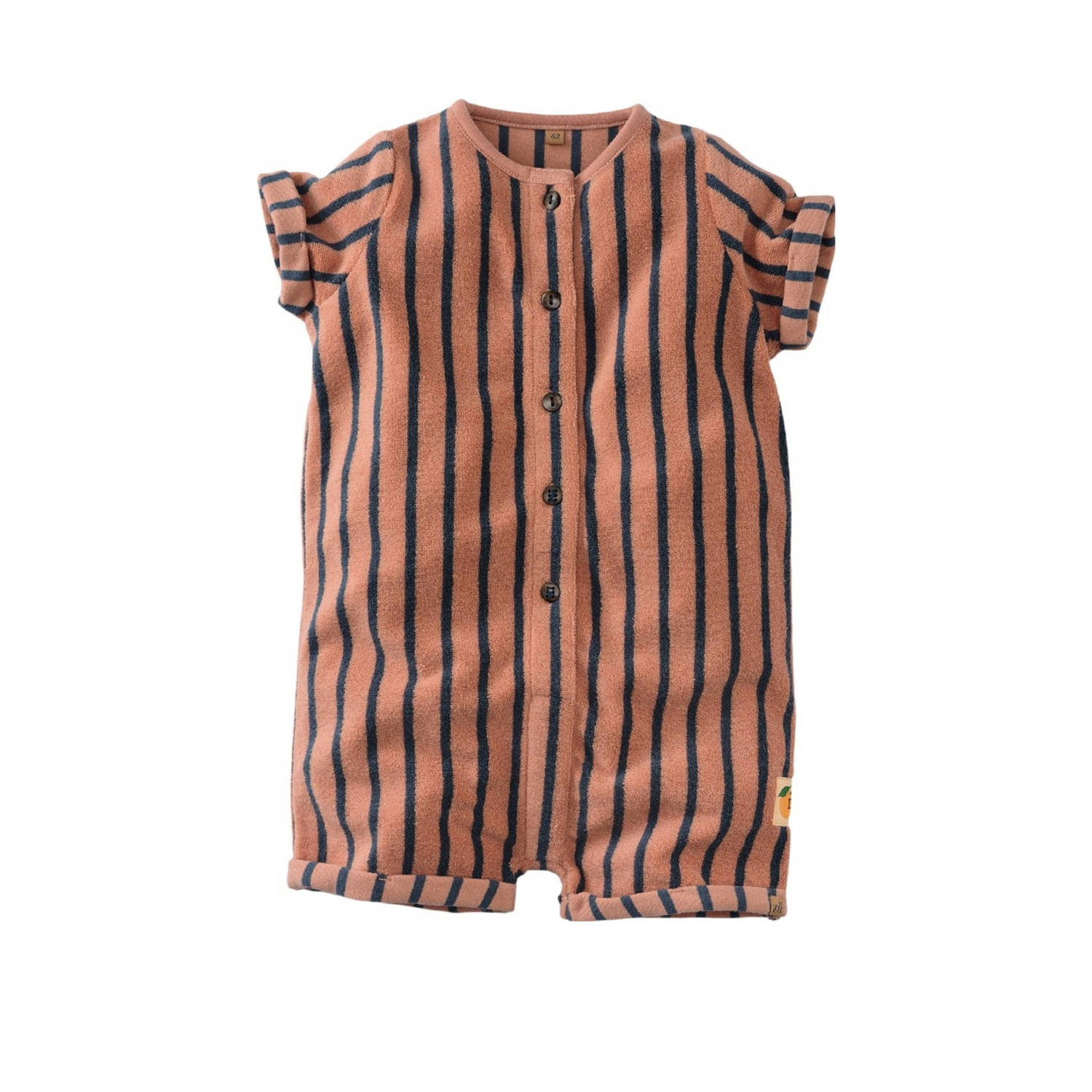 Z8 newborn badstof boxpak Guido met streepdessin bruin zwart