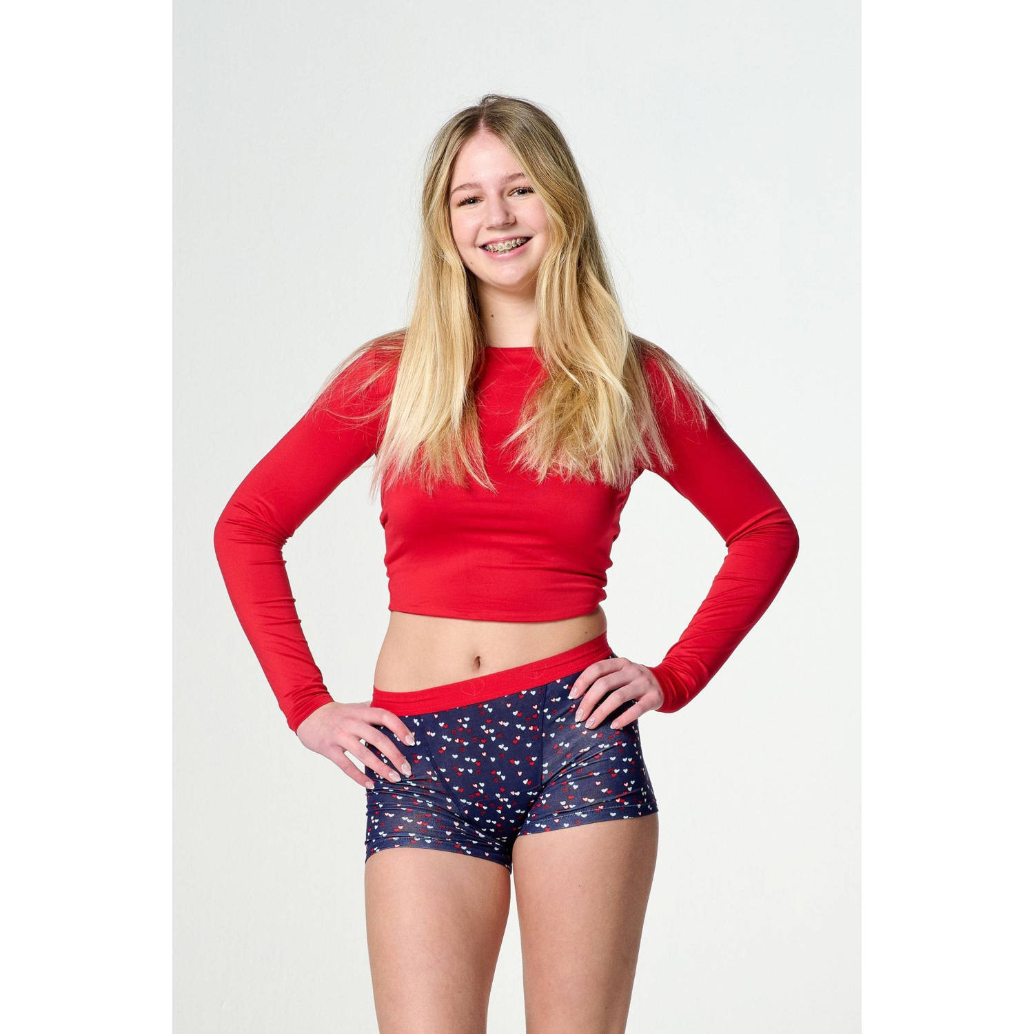 Moodies Undies boyshort menstruatieslip medium heavy donkerblauw