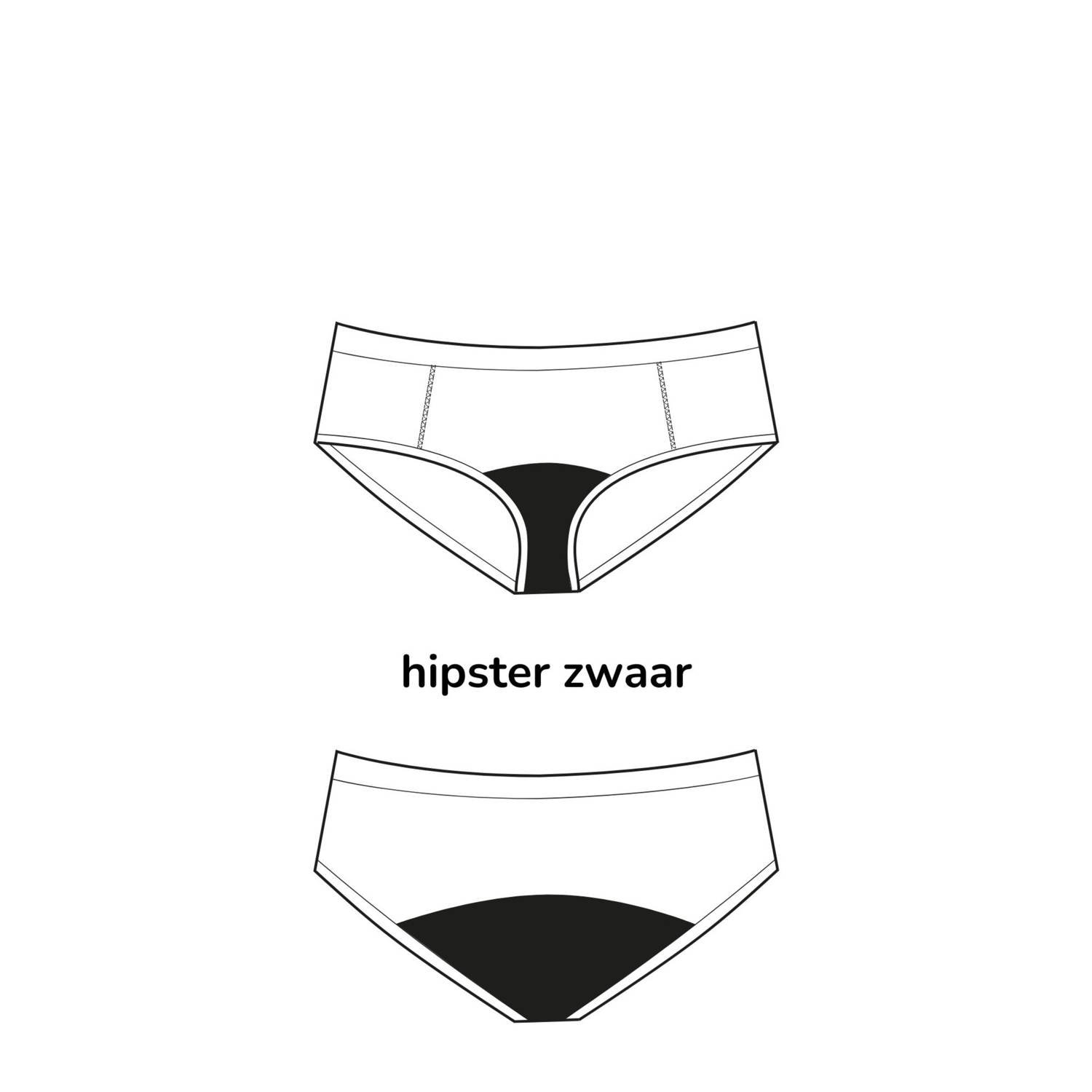 Moodies Undies hipster menstruatieslip heavy donkerblauw